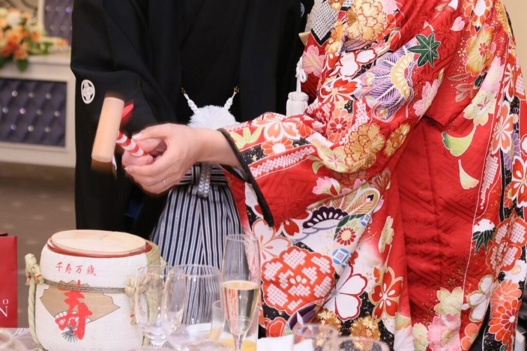 披露宴 お色直しで華やかな和装へ