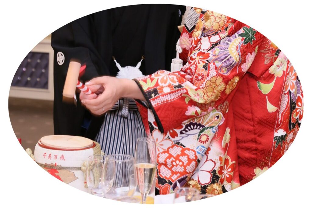 披露宴　お色直しで華やかな和装へ